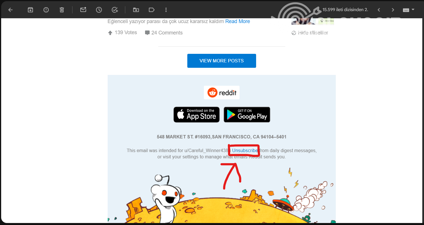 reddit-gelen-mailleri-engelleme