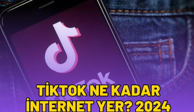 tiktok ne kadar internet yer