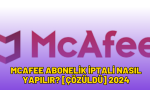 mcafee abonelik iptali nasıl yapılır