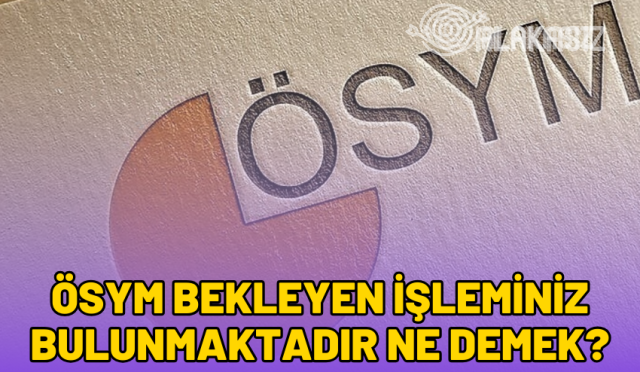 ösym-bekleyen-isleminiz-bulunmaktadir-ne-demek