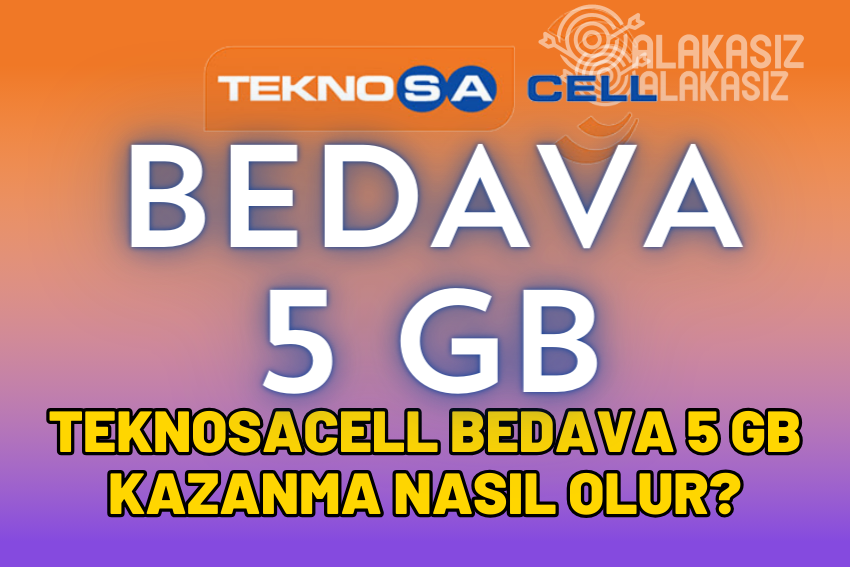 Teknosacell Bedava İnternet Kazanma 2024 (5 GB Kazanma)