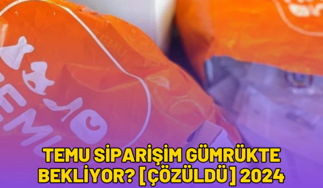 temu siparişim gümrükte bekliyor