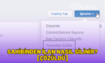 sahibinden ilan nasıl silinir