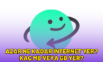 azar ne kadar internet yer