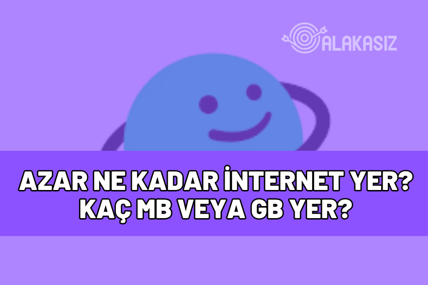 azar ne kadar internet yer