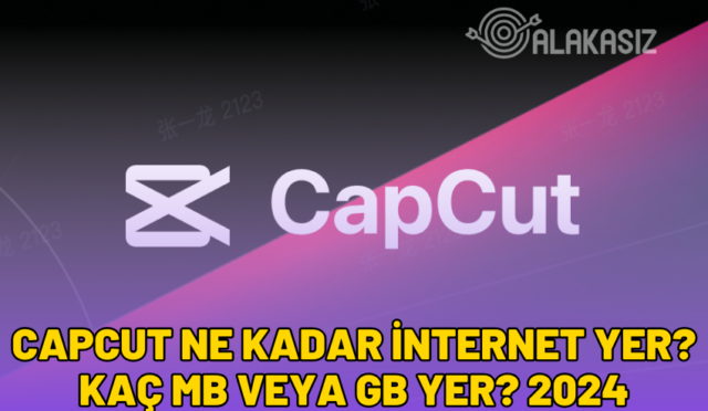 capcut ne kadar internet yer