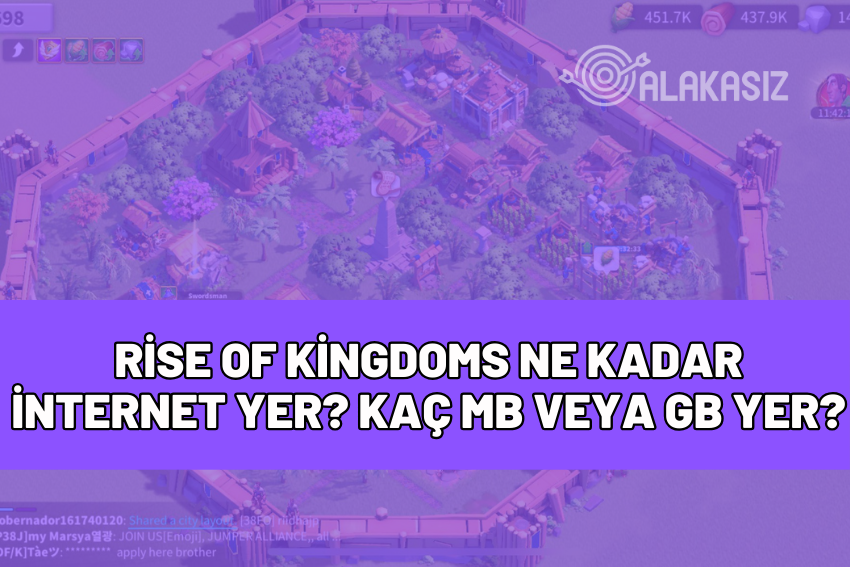 rise of kingdoms ne kadar internet yer