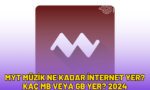 myt müzik ne kadar internet yer