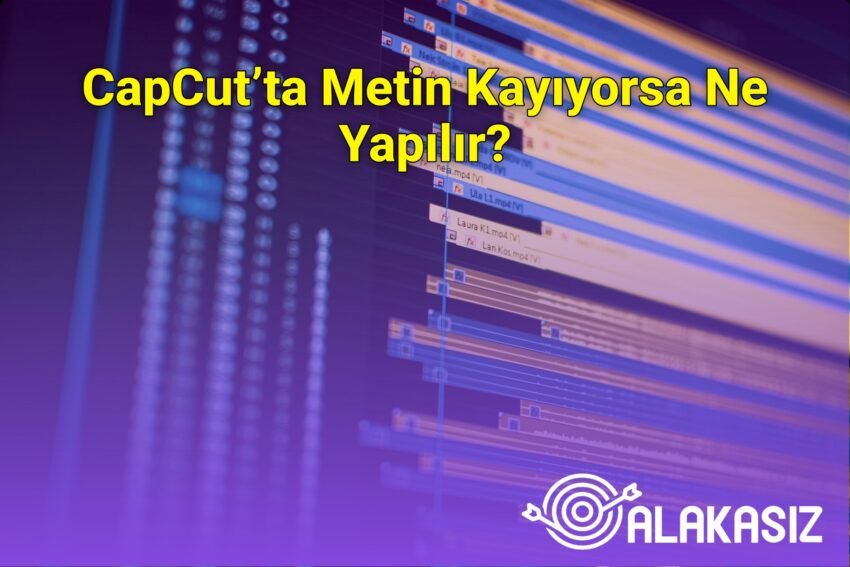 CapCut’ta Metin Kayıyorsa Ne Yapılır?
