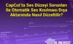 CapCut’ta Ses Düzeyi Sorunları ile Otomatik Ses Kısılması Dışa Aktarımda Nasıl Düzeltilir?