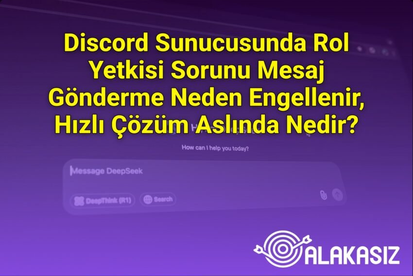 Discord Sunucusunda Rol Yetkisi Sorunu Mesaj Gönderme Neden Engellenir, Hızlı
Çözüm Aslında Nedir?