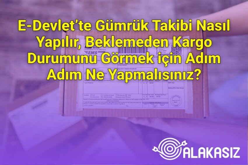E-Devlet’te Gümrük Takibi Nasıl Yapılır, Beklemeden Kargo Durumunu Görmek için
Adım Adım Ne Yapmalısınız?
