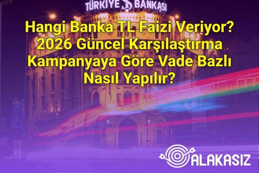 Hangi Banka TL Faizi Veriyor? 2026 Güncel Karşılaştırma Kampanyaya Göre Vade
Bazlı Nasıl Yapılır?