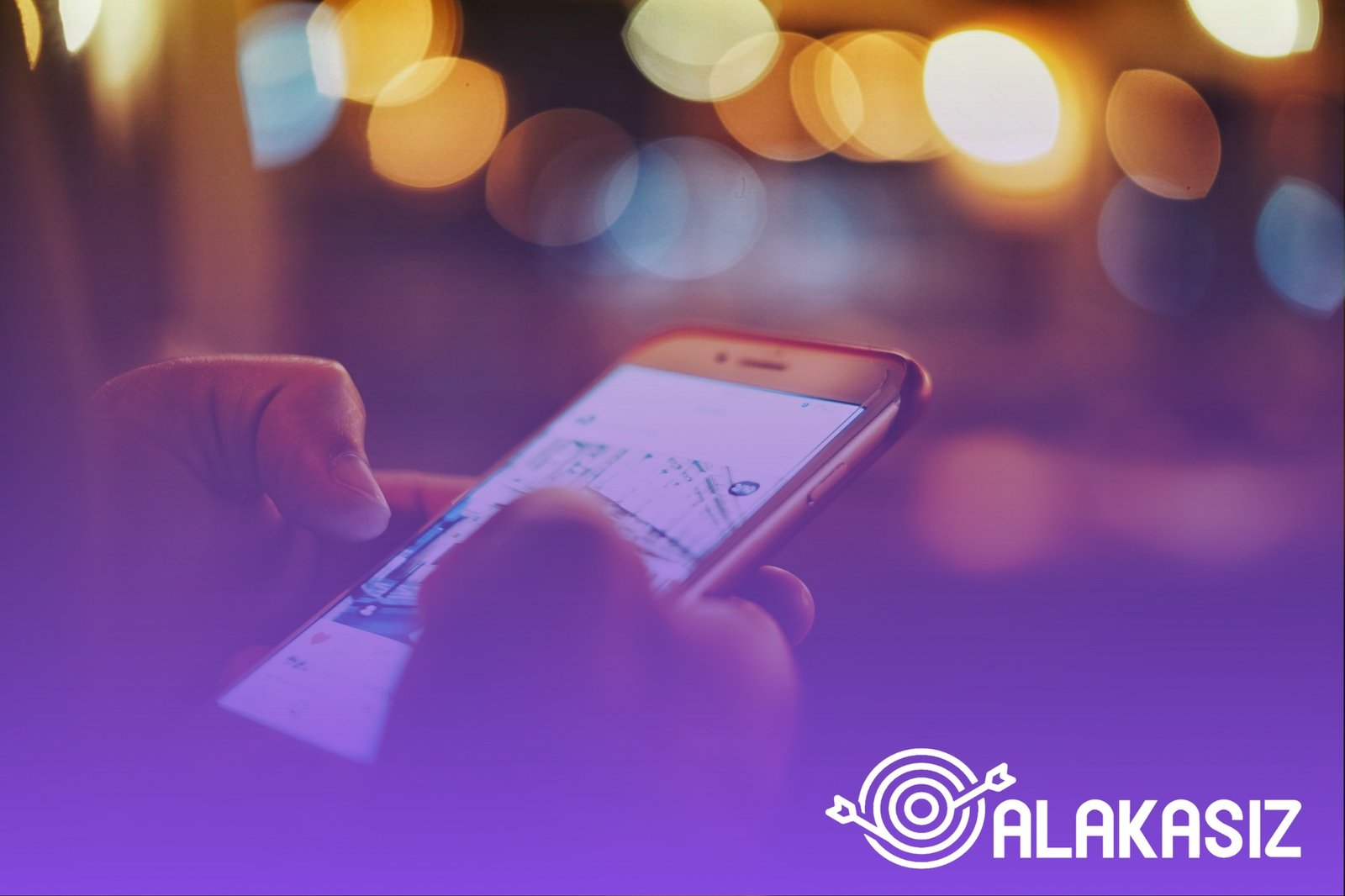 Arka planda veri kullanımı gösteren mobil ağ ikonu ekranı