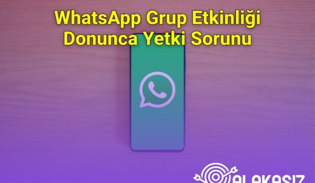 WhatsApp Grup Etkinliği Donunca Yetki Sorunu