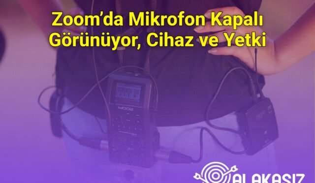 Zoom’da Mikrofon Kapalı Görünüyor, Cihaz ve Yetki