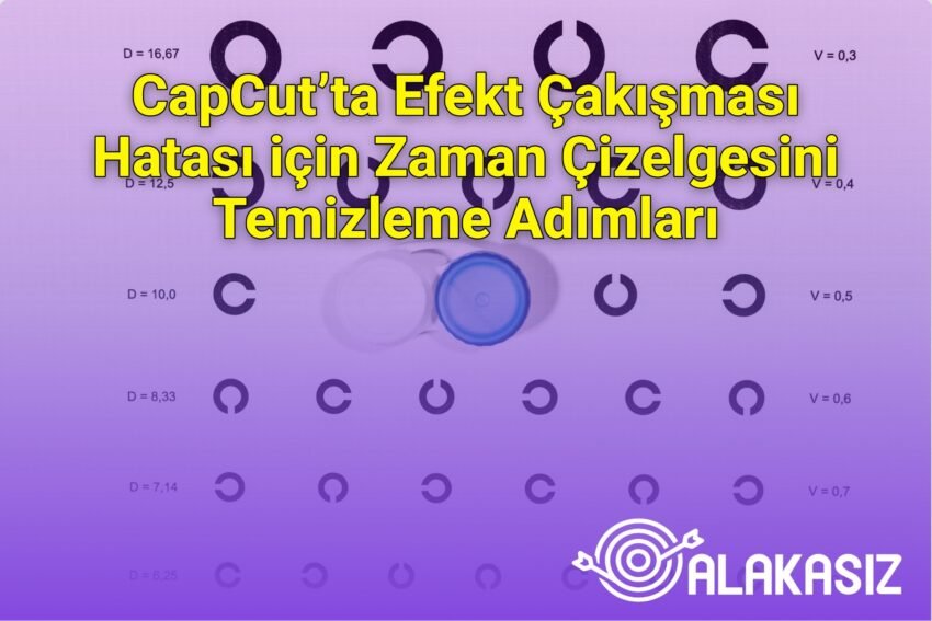 CapCut’ta Efekt Çakışması Hatası için Zaman Çizelgesini Temizleme Adımları