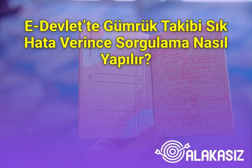 E-Devlet’te Gümrük Takibi Sık Hata Verince Sorgulama Nasıl Yapılır?