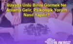 Rüyada Ünlü Birini Görmek Ne Anlama Gelir, Psikolojik Yorum Nasıl Yapılır?